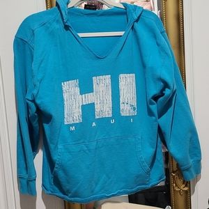 Hawaii Maui blue hoodie